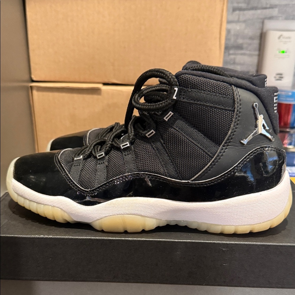 Jordan Kids Black and White Sneakers